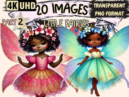 Little Fairies (P2) Clipart African fairies - Wonders Artist