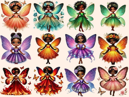 Little Fairies (P3) Clipart African fairies - Wonders Artist