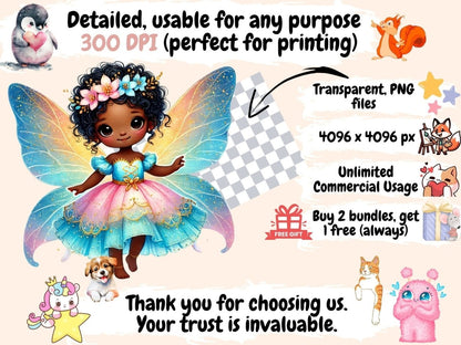 Little Fairies (P3) Clipart African fairies - Wonders Artist
