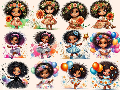 Little Girls (P3) Clipart african girl png - Wonders Artist