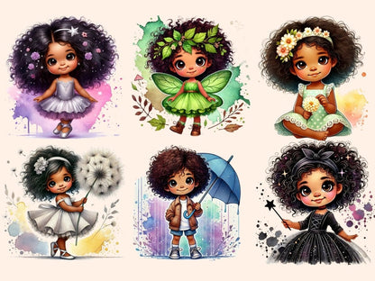 Little Girls (P3) Clipart african girl png - Wonders Artist