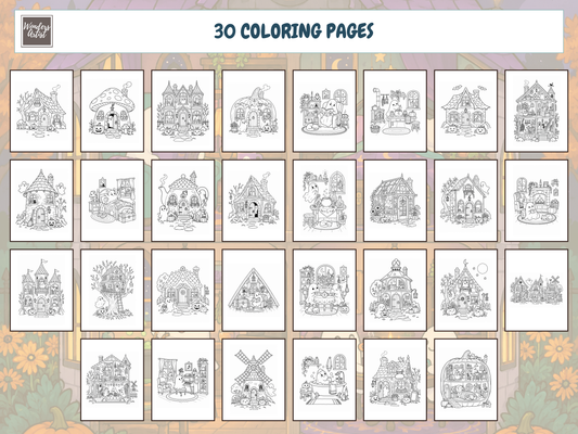 Little Haunted Houses Coloring Book