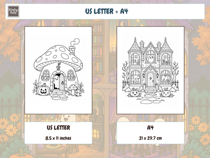 Little Haunted Houses Coloring Book — preview 4