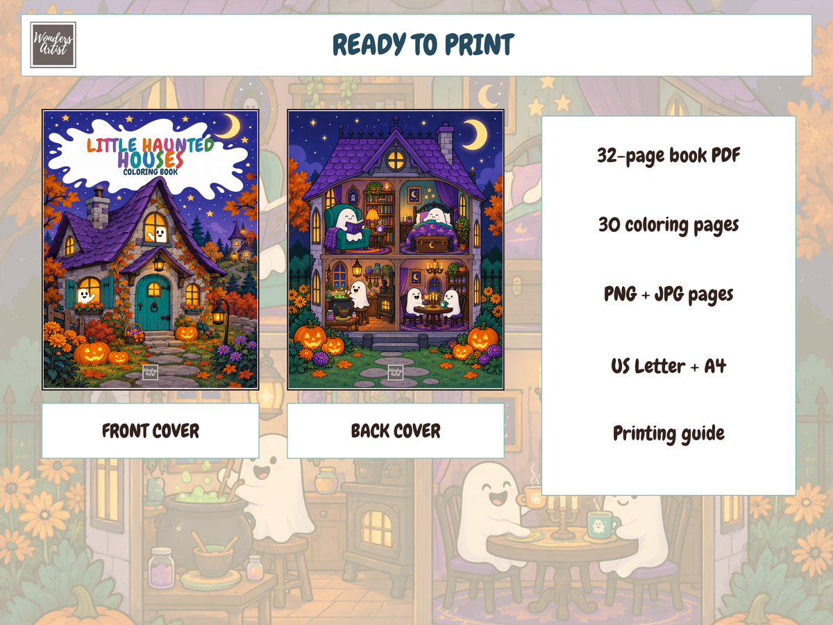 Little Haunted Houses Coloring Book — preview 5