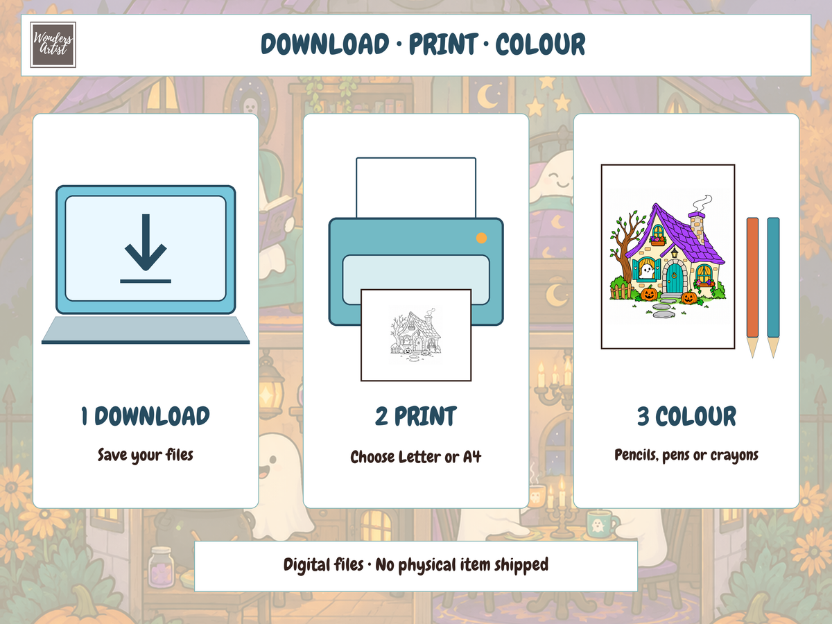 Little Haunted Houses Coloring Book — preview 6