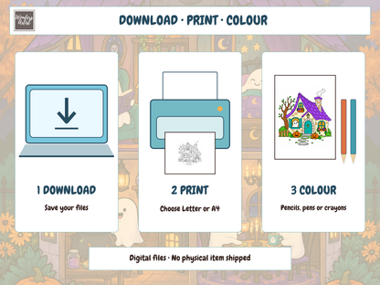 Little Haunted Houses Coloring Book — preview 6