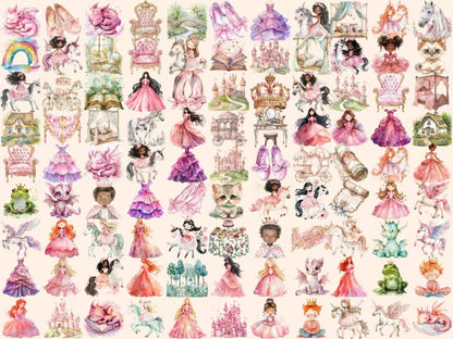Little Kingdom Watercolor Clipart Enchanted Kingdom - Wonders Artist