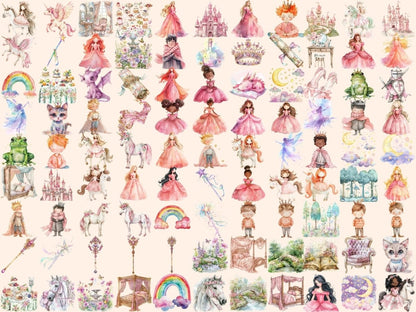 Little Kingdom Watercolor Clipart Enchanted Kingdom - Wonders Artist