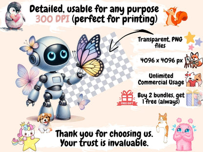 Little Robots (P2) Clipart little robot clipart - Wonders Artist
