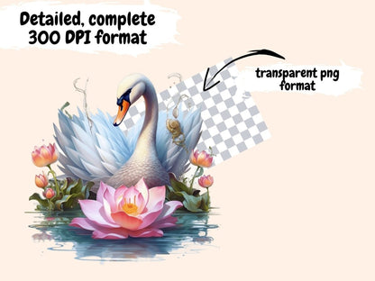 Lotus Flowers Watercolor Clipart flower clipart - Wonders Artist