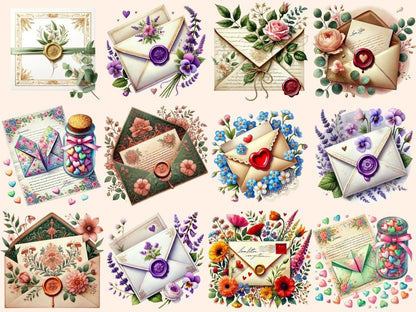 Love Letters Clipart Cute Letters PNG - Wonders Artist