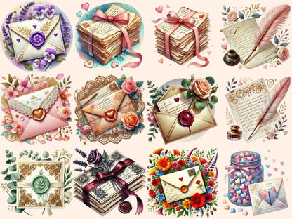 Love Letters Clipart Cute Letters PNG - Wonders Artist