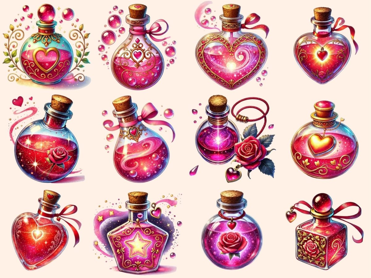 Love Potions Clipart Cute Potion Art - Wonders Artist