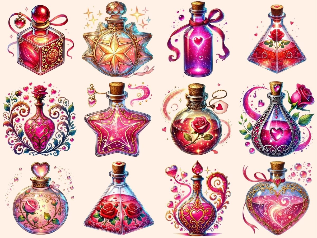 Love Potions Clipart Cute Potion Art - Wonders Artist