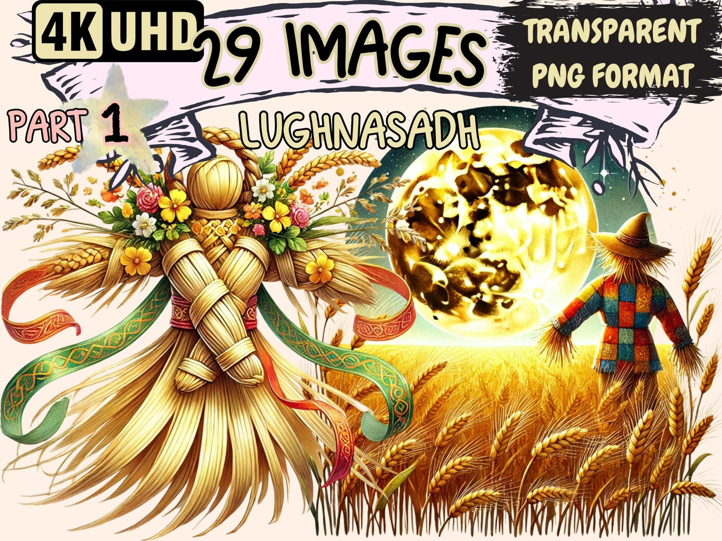 Lughnasadh Clipart - High - Quality Instant Digital Download for Creative Projects