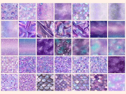 Luminous Purple Seamless Digital Paper Bright Purple Art - Wonders Artist