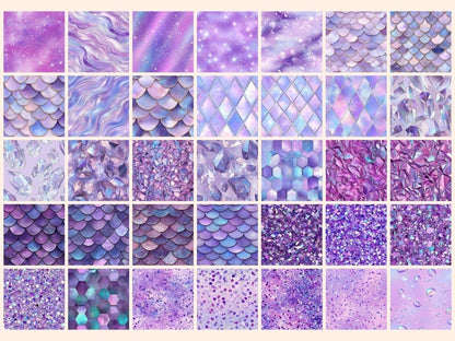 Luminous Purple Seamless Digital Paper Bright Purple Art - Wonders Artist