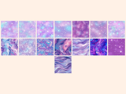 Luminous Purple Seamless Digital Paper Bright Purple Art - Wonders Artist