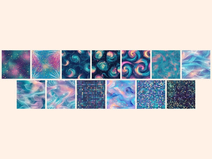 Luminous Sparkle Seamless Digital Paper Bright Sparkle Paper - Wonders Artist