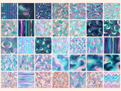 Luminous Sparkle Seamless Digital Paper Bright Sparkle Paper - Wonders Artist