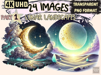 Lunar Landscapes Clipart alien landscape art - Wonders Artist