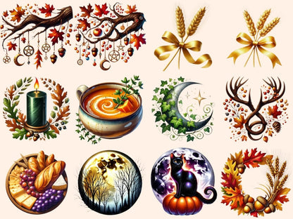 Mabon Clipart mabon art print - Wonders Artist