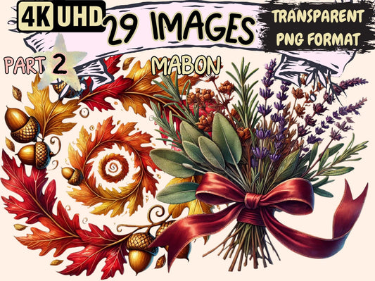 Mabon (P2) Clipart - High - Quality Instant Digital Download for Creative Projects