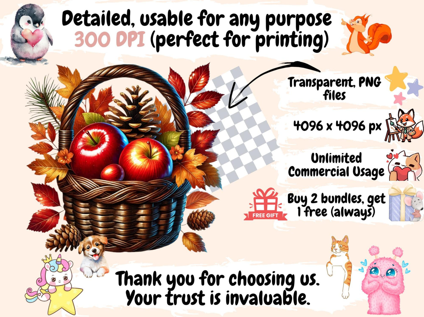 Mabon (P2) Clipart - High - Quality Instant Digital Download for Creative Projects