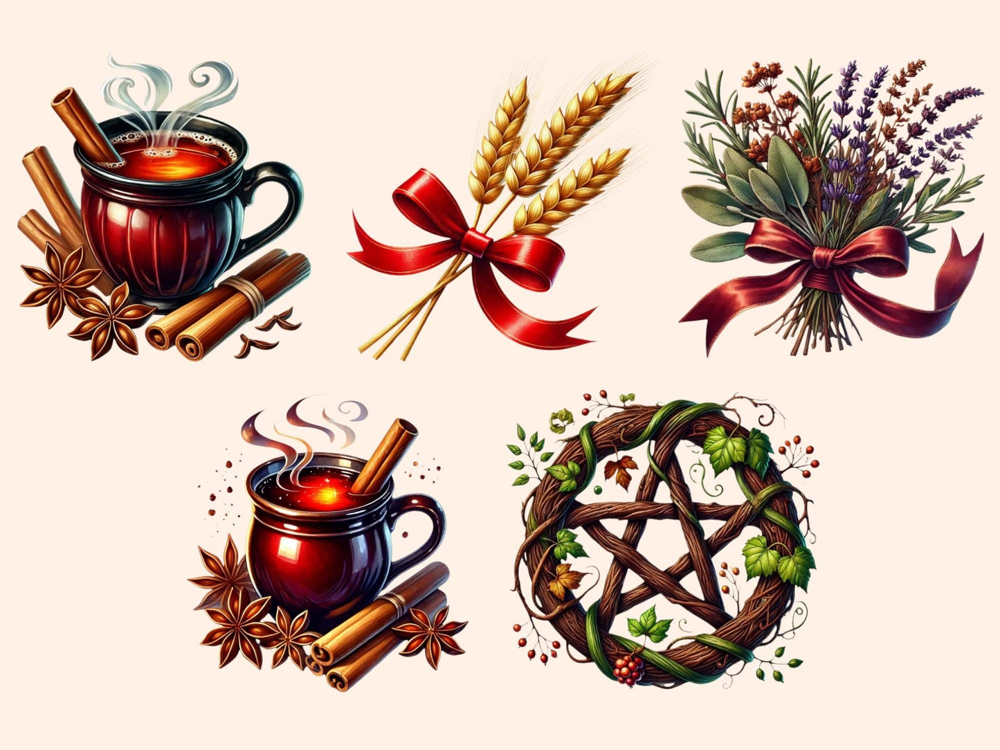 Mabon (P2) Clipart - High - Quality Instant Digital Download for Creative Projects