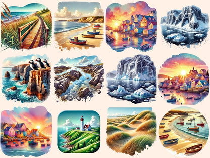 Magdalen Islands Clipart Beach Island Clip - Wonders Artist