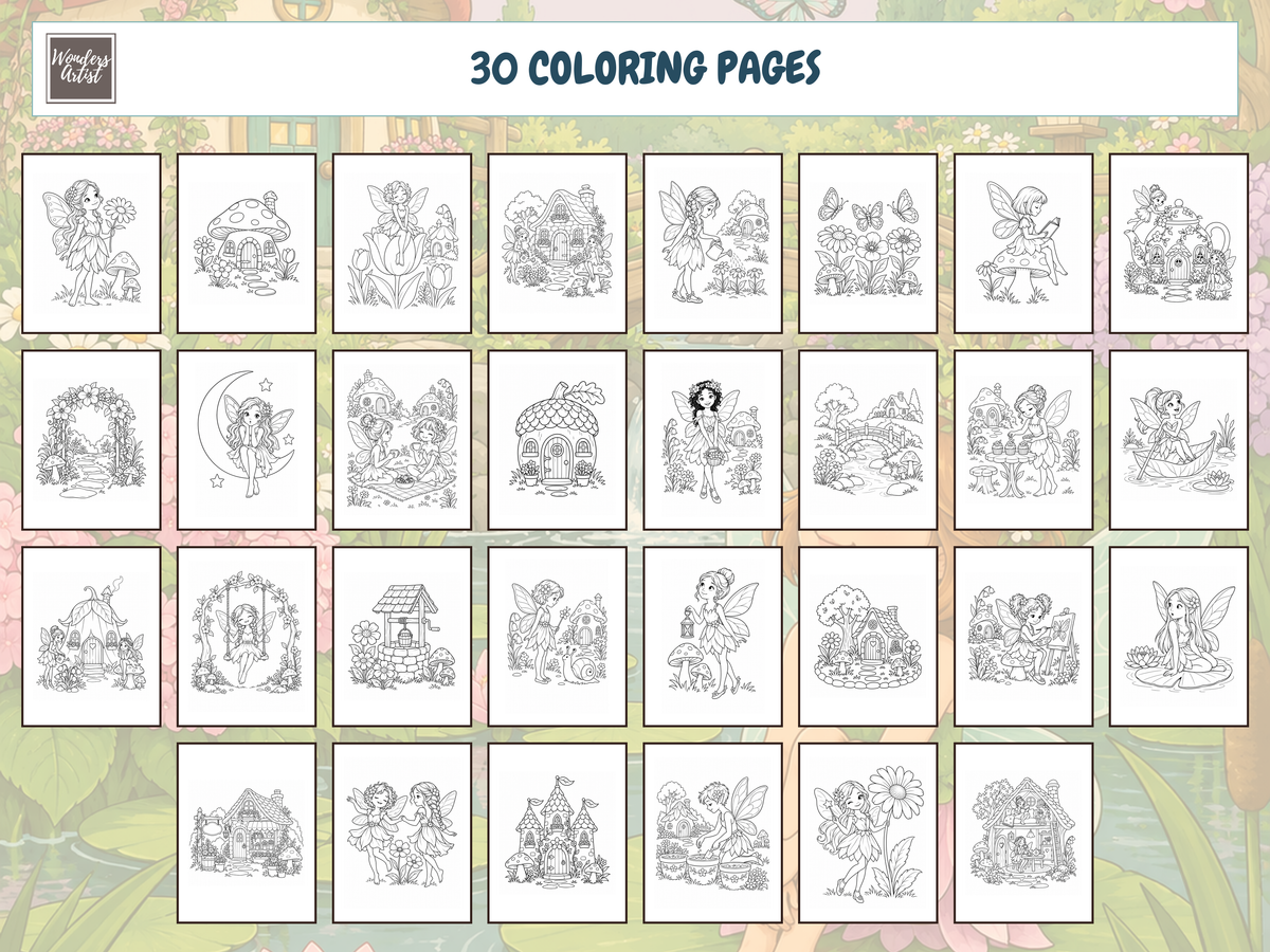 Magical Fairy Gardens Coloring Book — preview 2