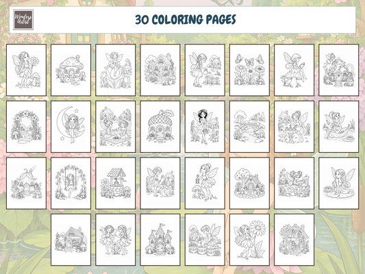 Magical Fairy Gardens Coloring Book