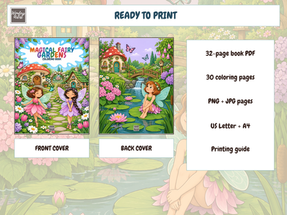 Magical Fairy Gardens Coloring Book — preview 5