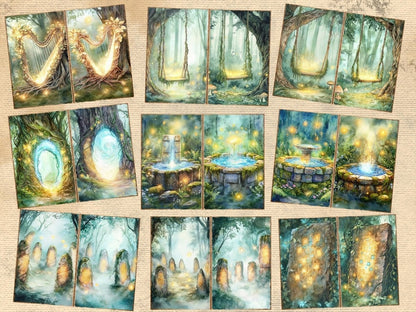 Magical Forests Journal Pages (P1) Enchanted Forest - Wonders Artist