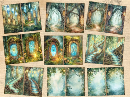 Magical Forests Journal Pages (P2) Enchanted Forest - Wonders Artist