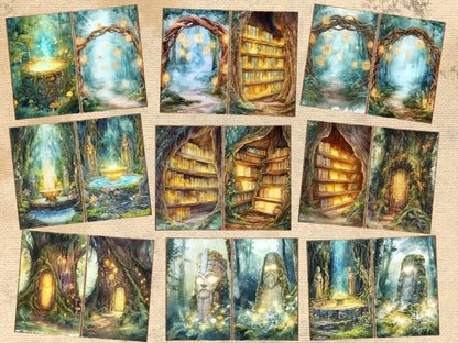 Magical Forests Journal Pages (P3) Enchanted Forest - Wonders Artist