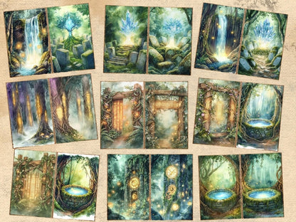 Magical Forests Journal Pages (P4) Enchanted Forest - Wonders Artist
