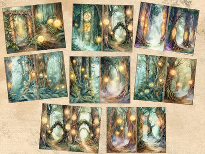 Magical Forests Journal Pages (P4) Enchanted Forest - Wonders Artist