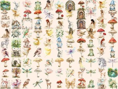 Magical Forests Watercolor Clipart enchanted forest art - Wonders Artist