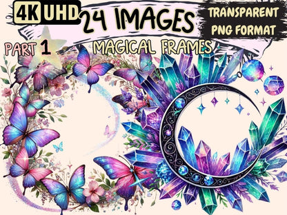 Magical Frames Clipart Enchanted Frames PNG - Wonders Artist