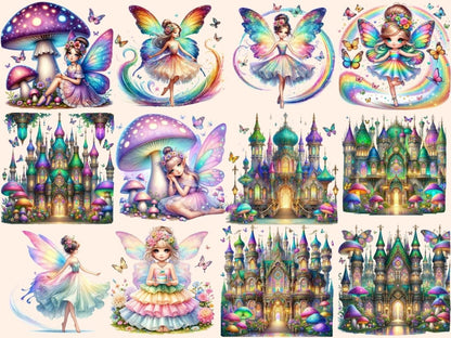 Magical Garden Fairies Clipart Cute fairy art - Wonders Artist