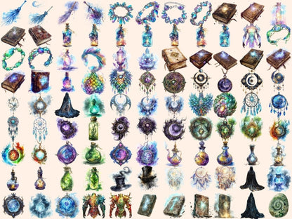 Magical Items Watercolor Clipart magic clipart - Wonders Artist
