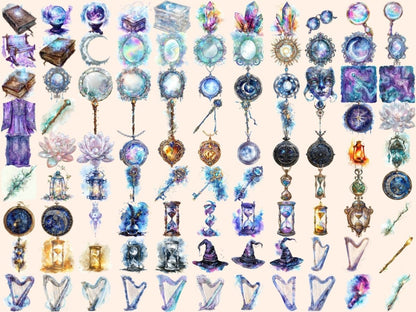 Magical Items Watercolor Clipart magic clipart - Wonders Artist
