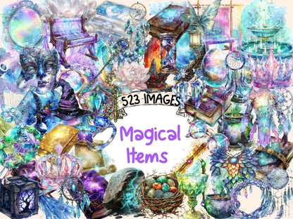 Magical Items Watercolor Clipart magic clipart - Wonders Artist
