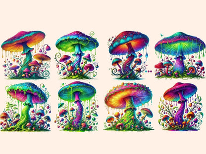 Magical Mushrooms Clipart enchanted mushrooms - Wonders Artist