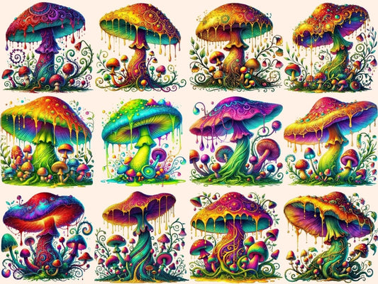 Magische champignons clipart