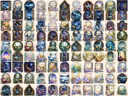 Magical Reading Nook Watercolor Clipart book clipart - Wonders Artist