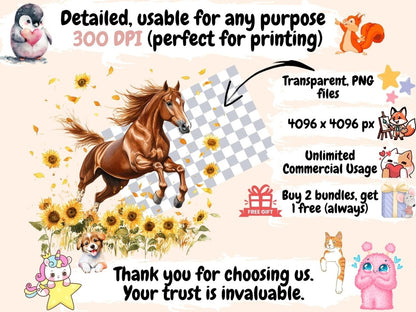 Majestic Horses Watercolor Clipart elegant horse art equestrian clipart graceful horse png - WondersArtist