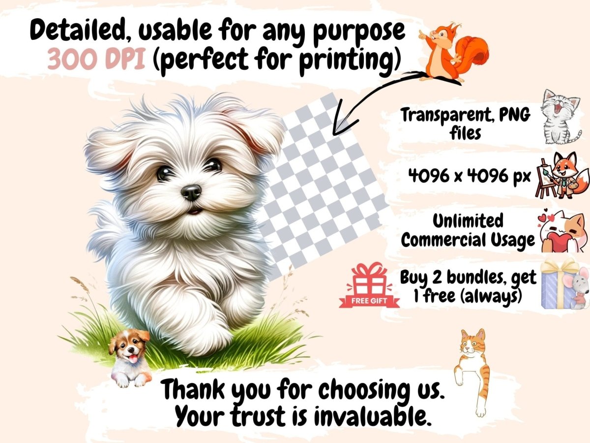 Maltese Dogs Clipart cartoon Maltese - Wonders Artist