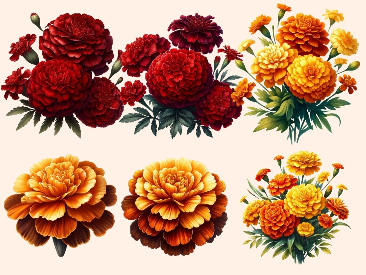 Marigold Clipart blooming marigold - Wonders Artist